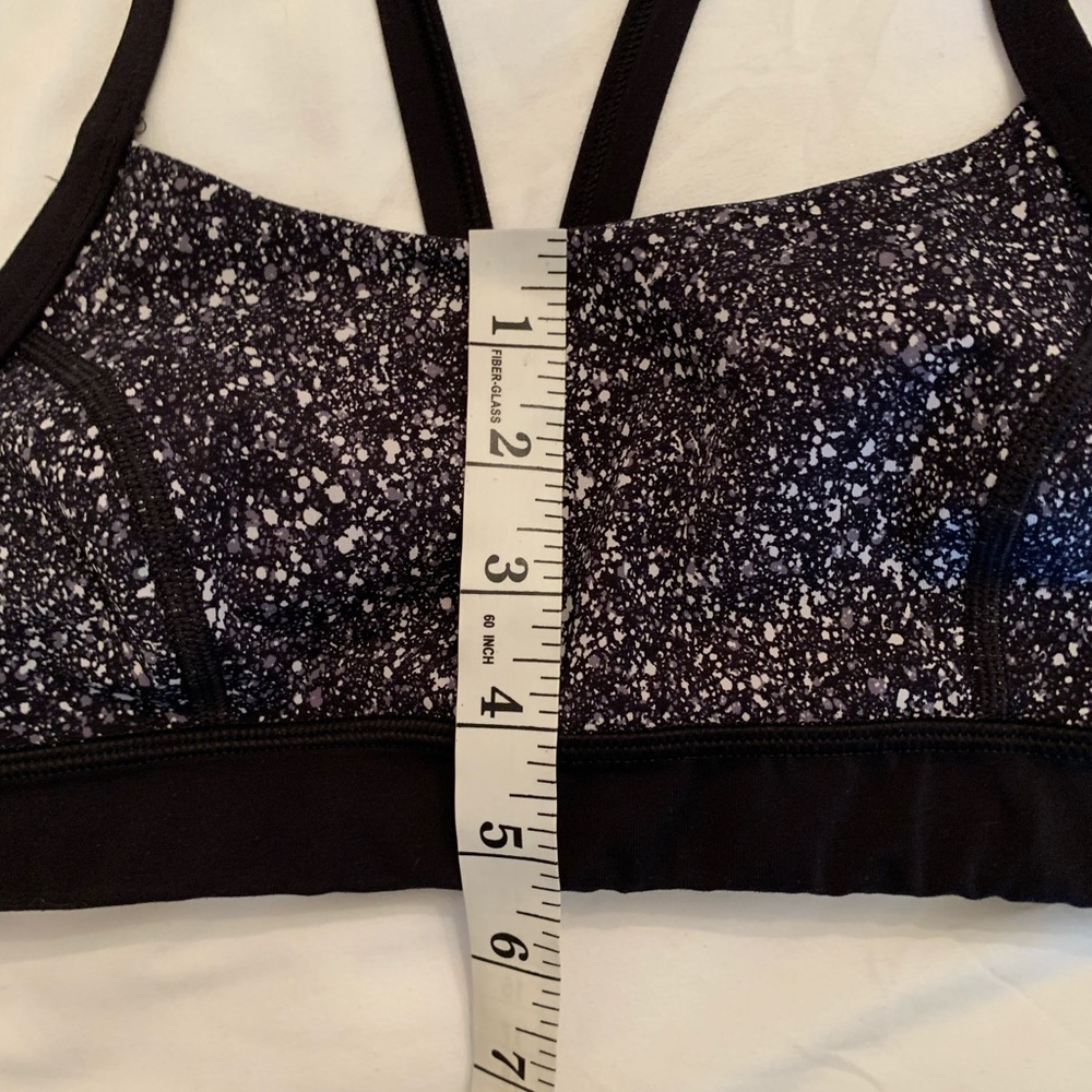 Lululemon Rise and Run Bra Mini Splatter Black - Picture 14 of 16